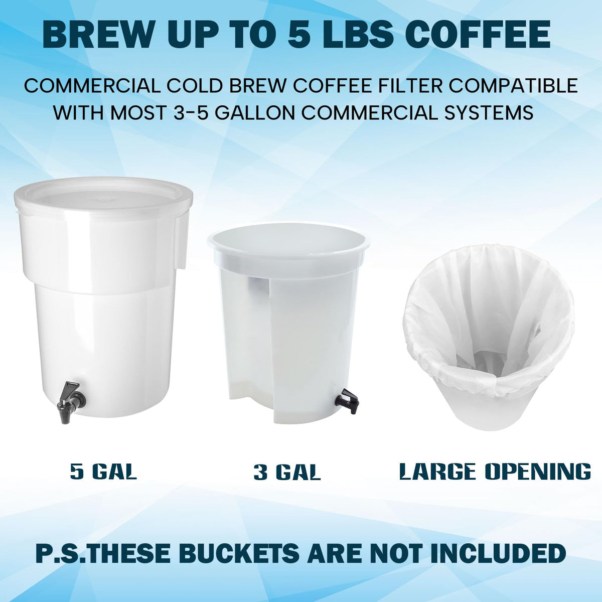 JOYCube drawstring closure on sturdy bag for mess-free brewing and easy reuse.