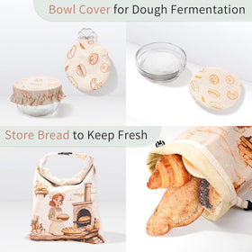JOYCUDDLE bowl cover aids dough proofing for mess-free rising.