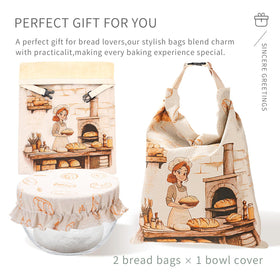 JOYCUDDLE bread bags are freezer-safe for long-term storage.