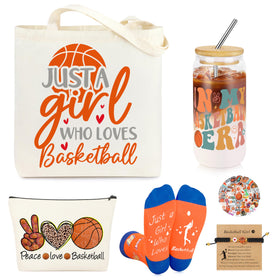 JoycuFF basketball gift glass cup for hydration during practice and games