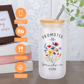 JoycuFF candle with elegant lettering for cozy moments