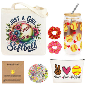 JoycuFF 16oz glass cup with straw for refreshing hydration during games.