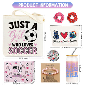 JoycuFF makeup bag soccer set a sleek pouch to organize essentials on the go.