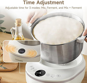 Joydeem 3.7‑quart stainless steel bowl ready for easy mixing and cleanup.