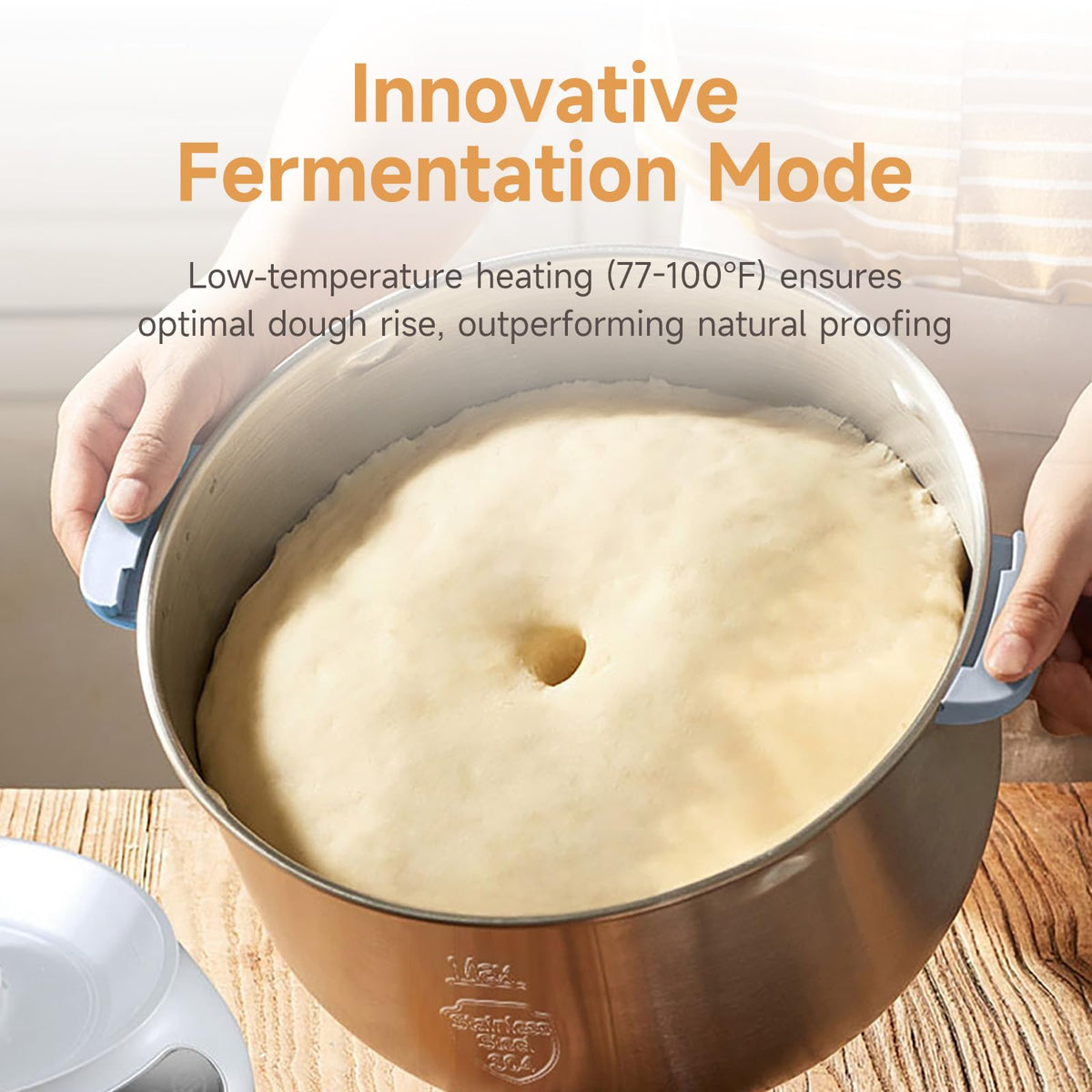 JOYDEEM dough maker blade head detachable for thorough cleaning.