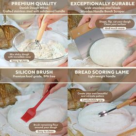 JOYFULBASE silicone brush for even moisture distribution on dough