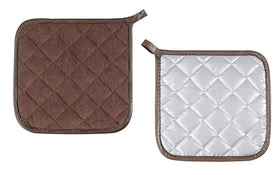 Joyhalo cotton oven pads close-up showing quilted texture and heat resistance for safe handling.