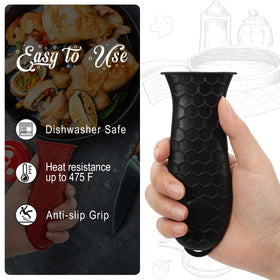 JoyHalo dishwasher-safe handle cover being cleaned in a dishwasher.
