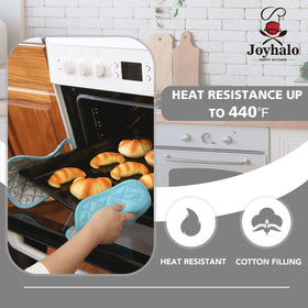 Joyhalo durable-grip-pot-holders deliver firm hold on hot pots and pans.