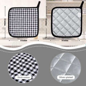 Joyhalo heat-resistant pot holders up to 400 degrees protect hands during baking.