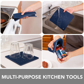 Joyhalo honeycomb drying mat doubles as a coaster and drying surface.