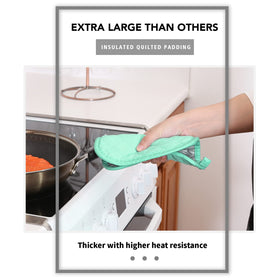 Joyhalo quilted-heat-pad-400-degrees provides safe removal of hot cookware.