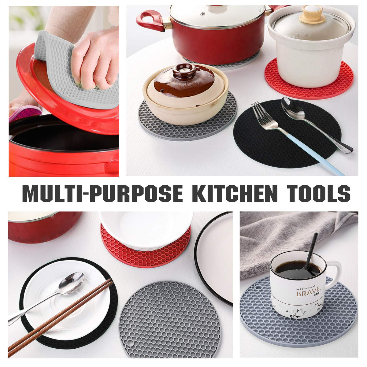 Joyhalo trivet is oven, microwave, and dishwasher safe.