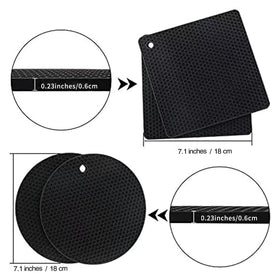 Joyhalo square honeycomb trivet protects surfaces from heat.