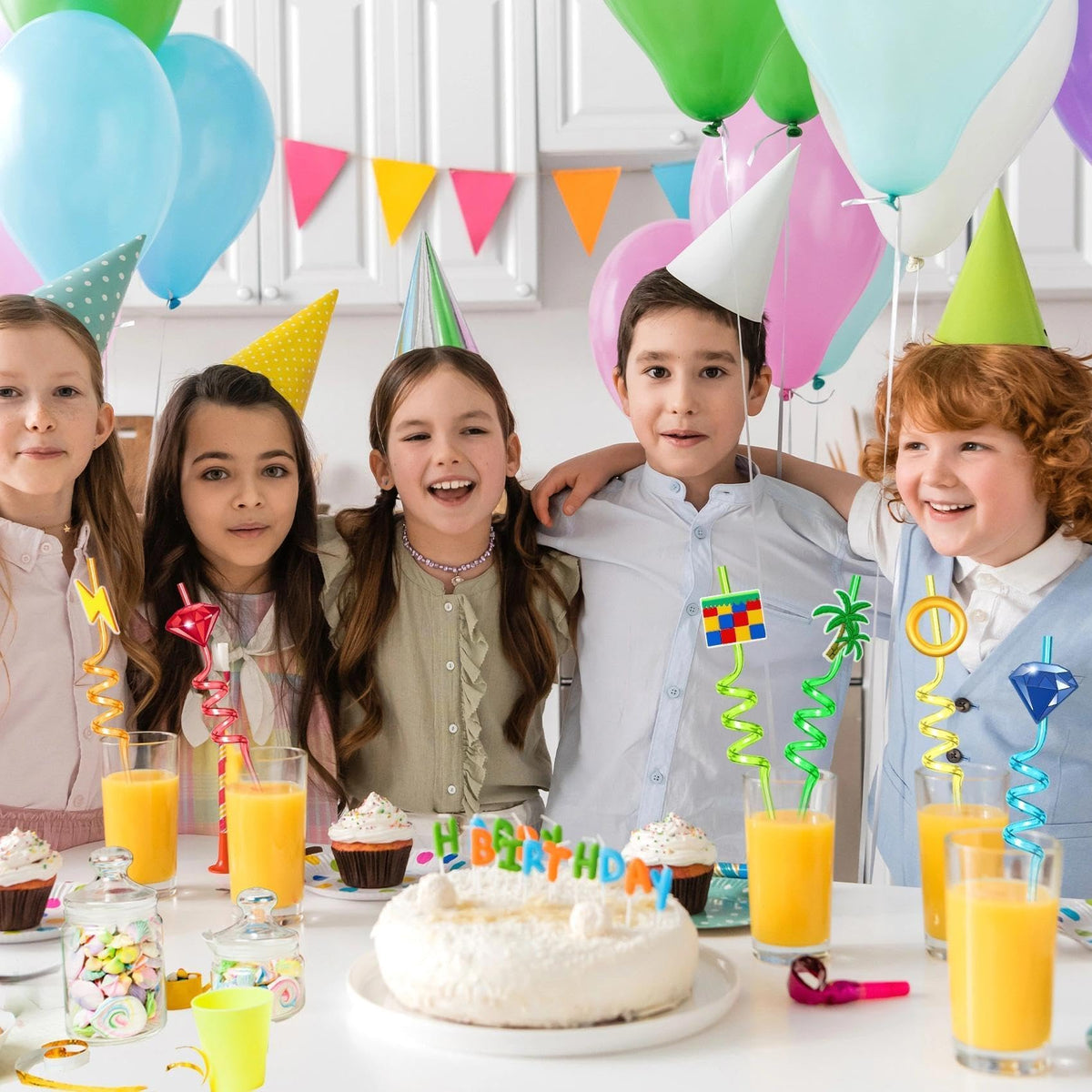 Joyhaven goodie bag filler straws brighten treats and party loot.