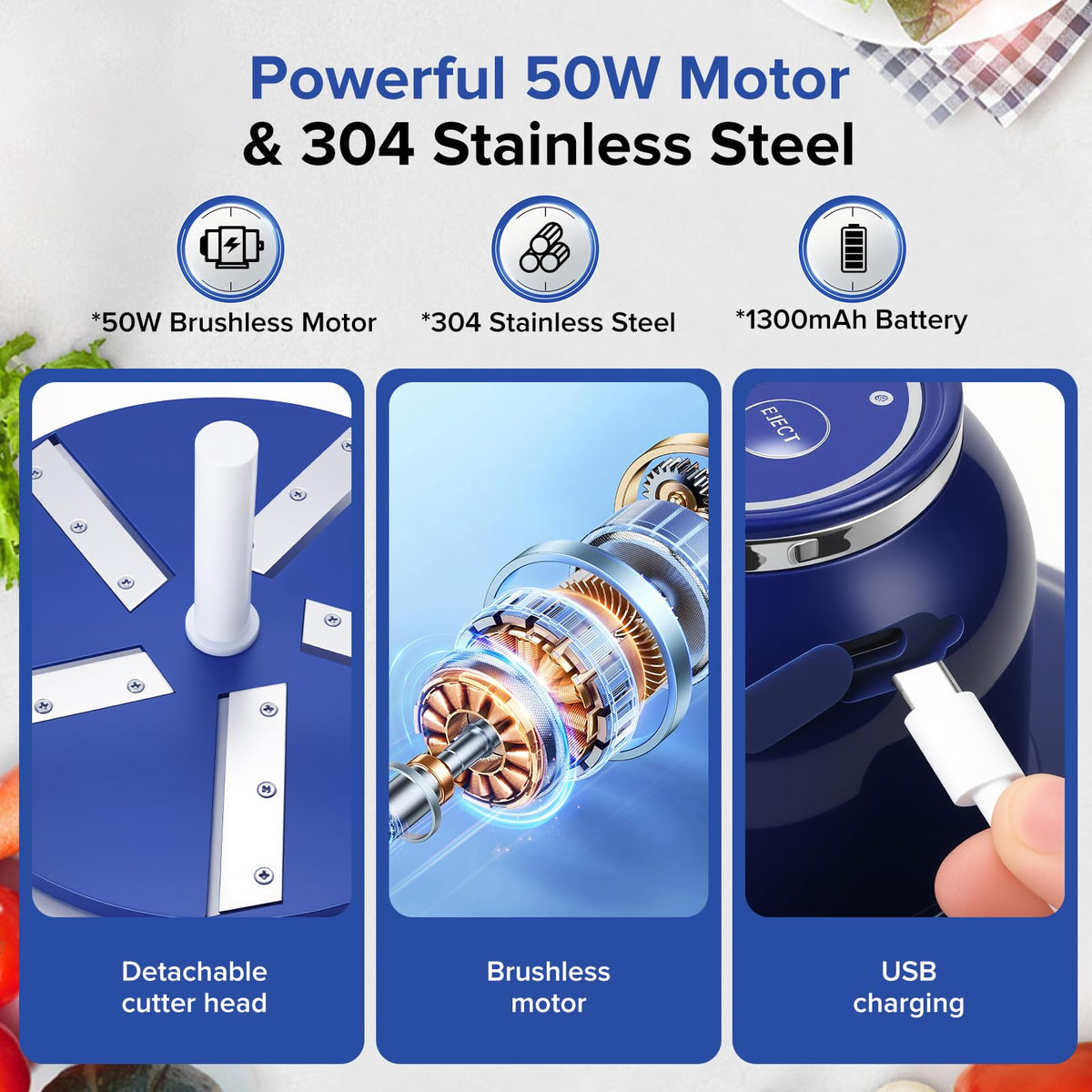 Cleaning brush shows hygienic maintenance with removable parts