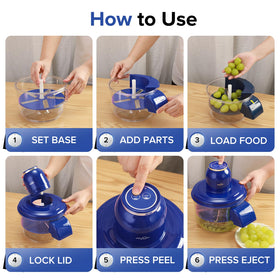 JOYHILL peeler handles grape and tomato peeling without crushing