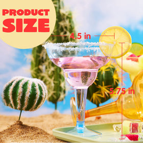 JOYIN 12oz capacity margarita cups ideal for cocktails and casual gatherings.