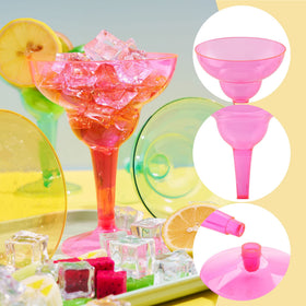 JOYIN twelve-ounce plastic cocktail cups offer sturdy, disposable service with easy cleanup.
