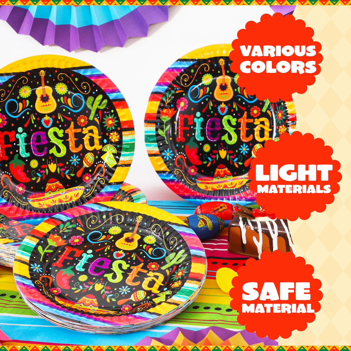 JOYIN disposable paper plates in a table setting ideal for quick cleanup.