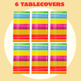 JOYIN fiesta birthday tablecover pairs with party decor for themed events
