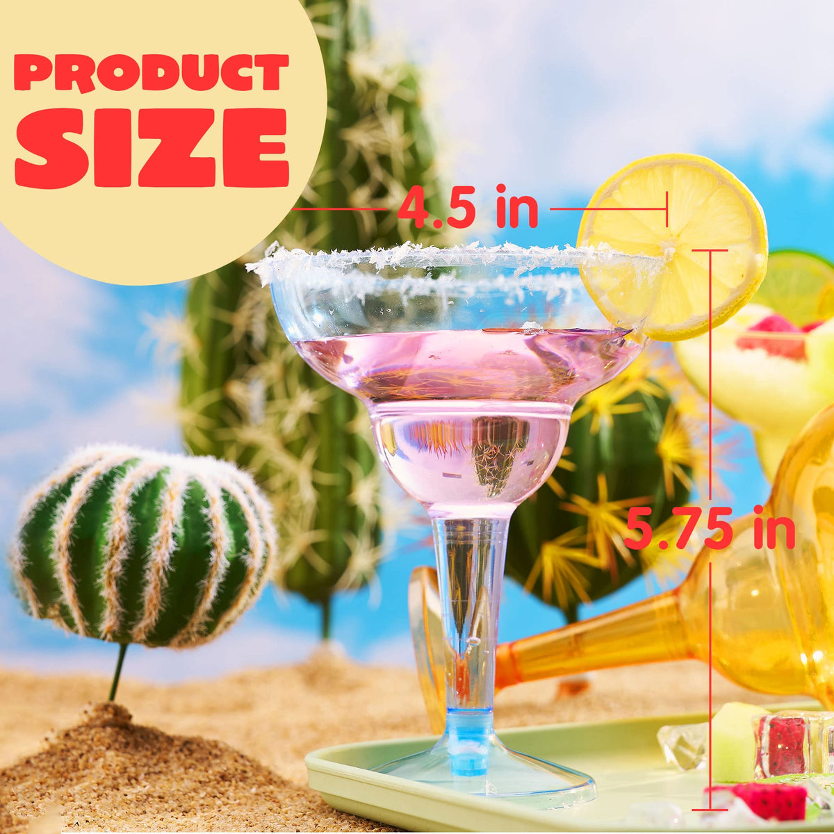JOYIN six-color neon cups add visual flair for Cinco de Mayo celebrations.