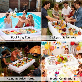 JOYIN thick-material inflatable serving bars showing durable construction.