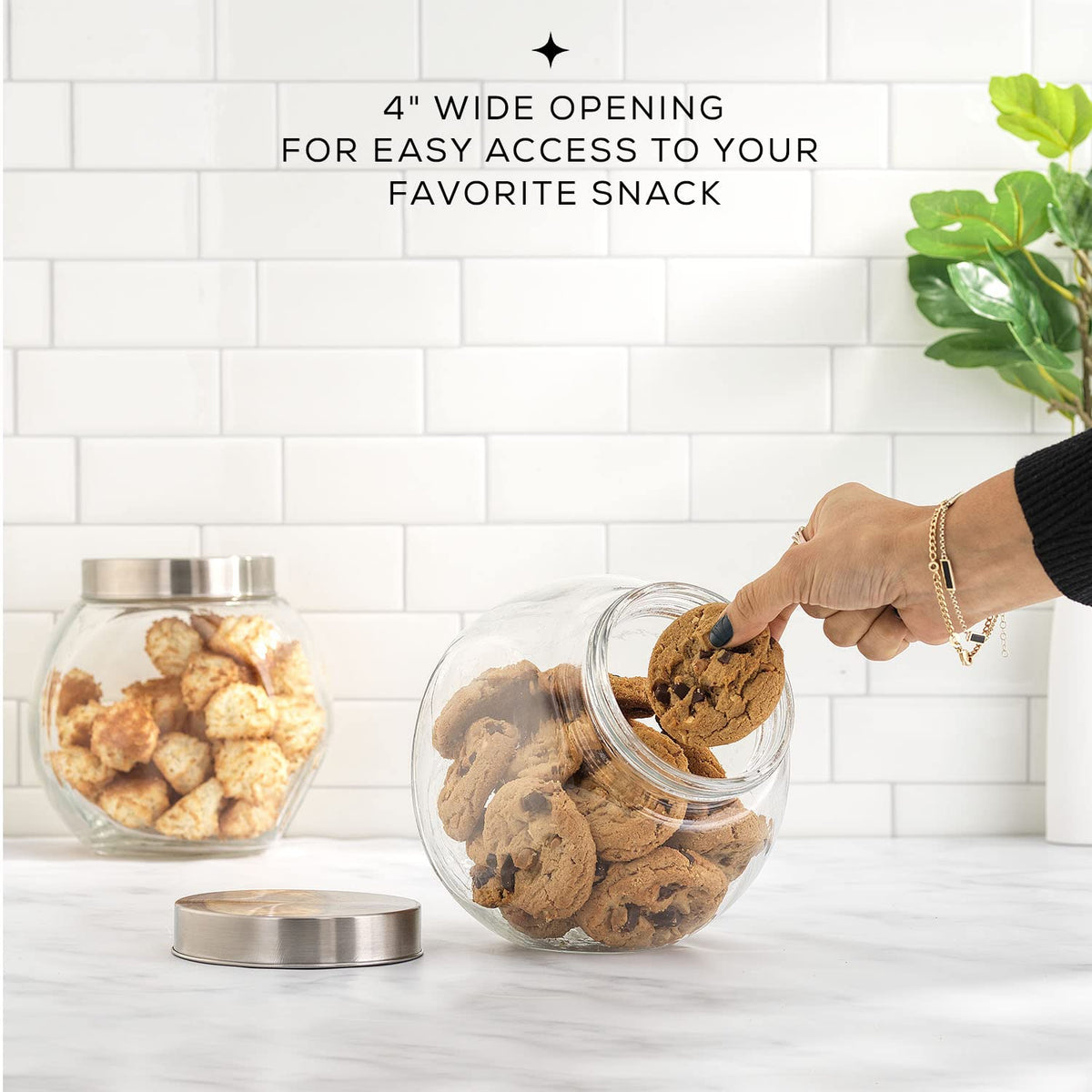 JoyJolt All-Sides cookie jar doubles as dog treat storage.