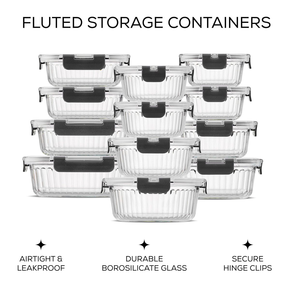 JoyJolt borosilicate rectangle 21oz container keeps leftovers organized and odor-free.