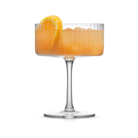 JoyJolt Elle 10oz coupe set, perfect for martinis and celebratory toasts.