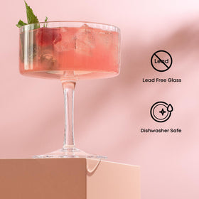 JoyJolt Elle dishwasher-safe glasses for easy cleanup after gatherings.