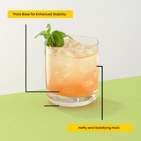 JoyJolt Faye crystal glass with thick base conveys premium feel for gifting.