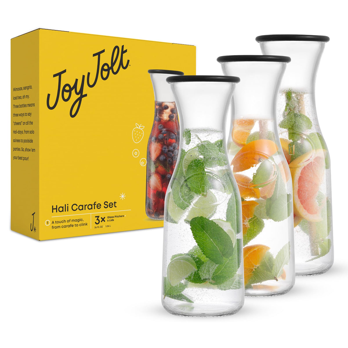 JoyJolt glass carafe gift box unboxing perfect for gifting