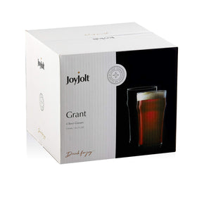 JoyJolt Grant 19oz beer glass in freezer ready for cold pours
