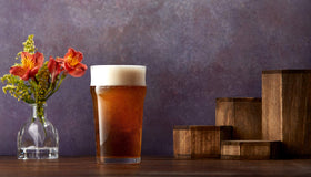 JoyJolt Grant 19oz beer glass neatly stacks for party setups
