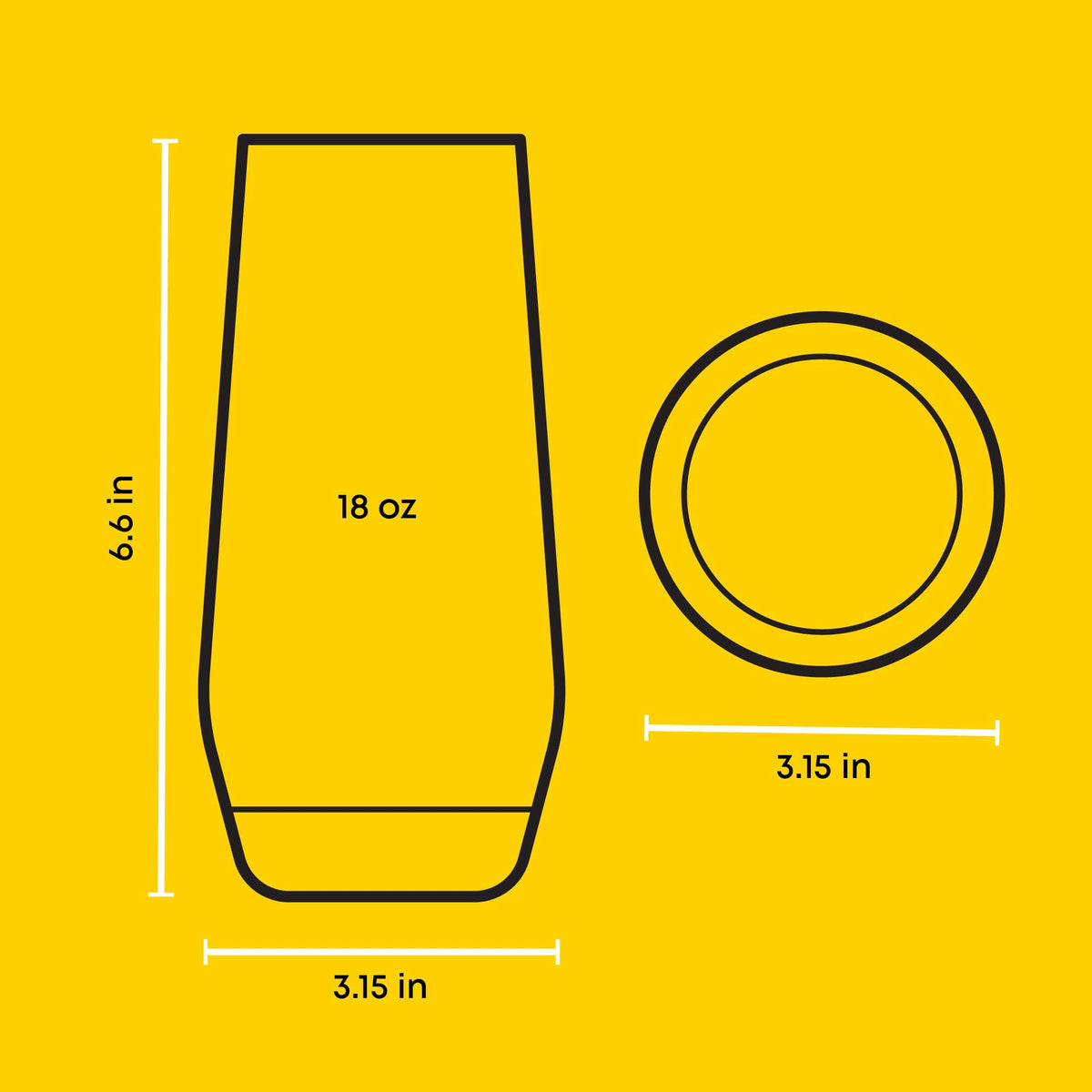 JoyJolt Gwen glass with 3mm rolled rim offers comfortable sipping.