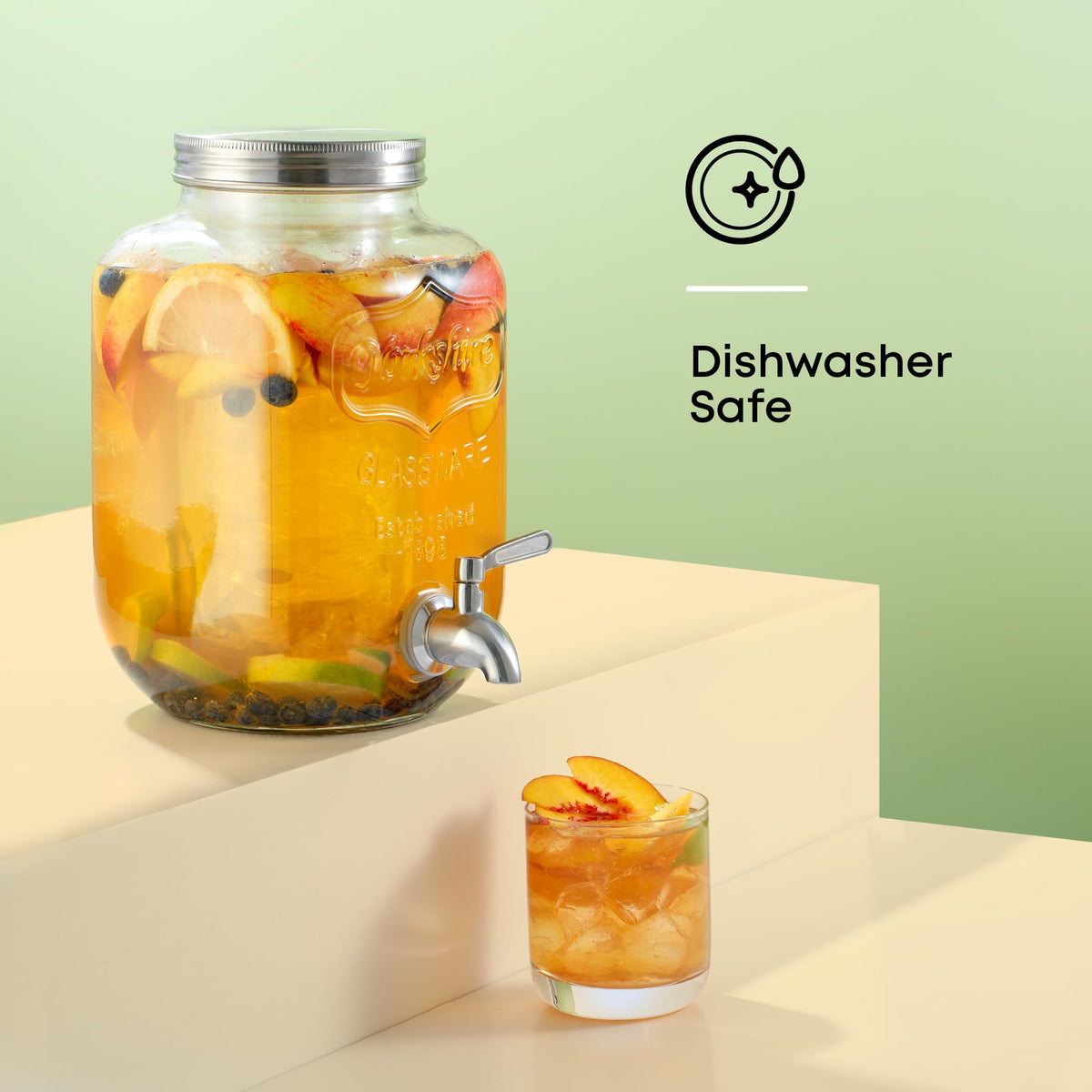 JoyJolt ice tube option enables icy drinks without dilution.