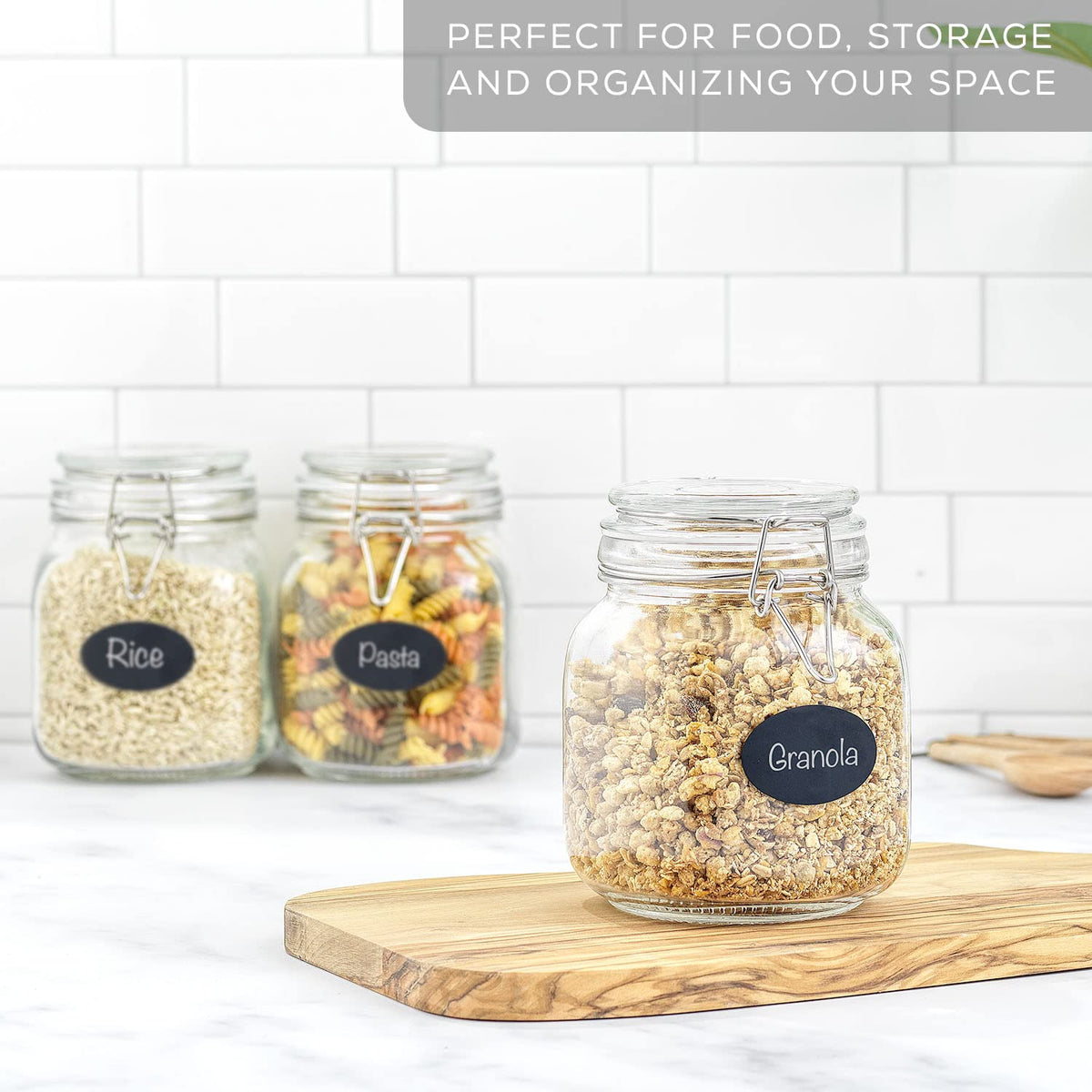 JoyJolt kitchen organization jar for tidy countertops
