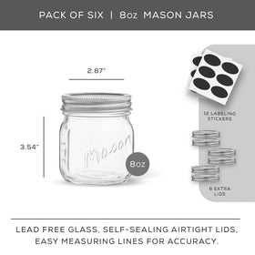 JoyJolt adhesive labels help you organize preserves, salads, or overnight oats.