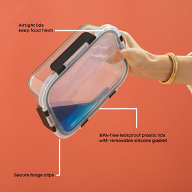 JoyJolt leakproof container fits sandwiches and salads for on-the-go meals.