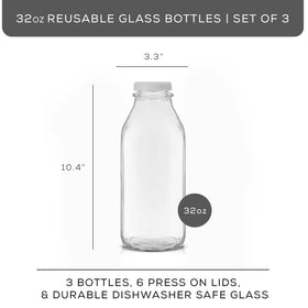 JoyJolt lids and pourer set keeps drinks fresh and sealed.