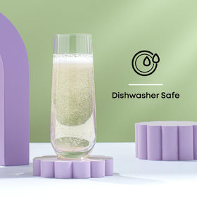 Perfect for Prosecco, champagne, or rosé sparking wine.