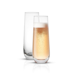 Clear crystal catches light, heightening every sparkle.