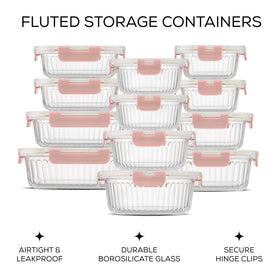 JoyJolt rectangular 21oz container keeps foods fresh in the fridge