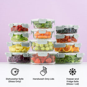 JoyJolt rectangular 21oz container, airtight lid keeps leftovers fresh