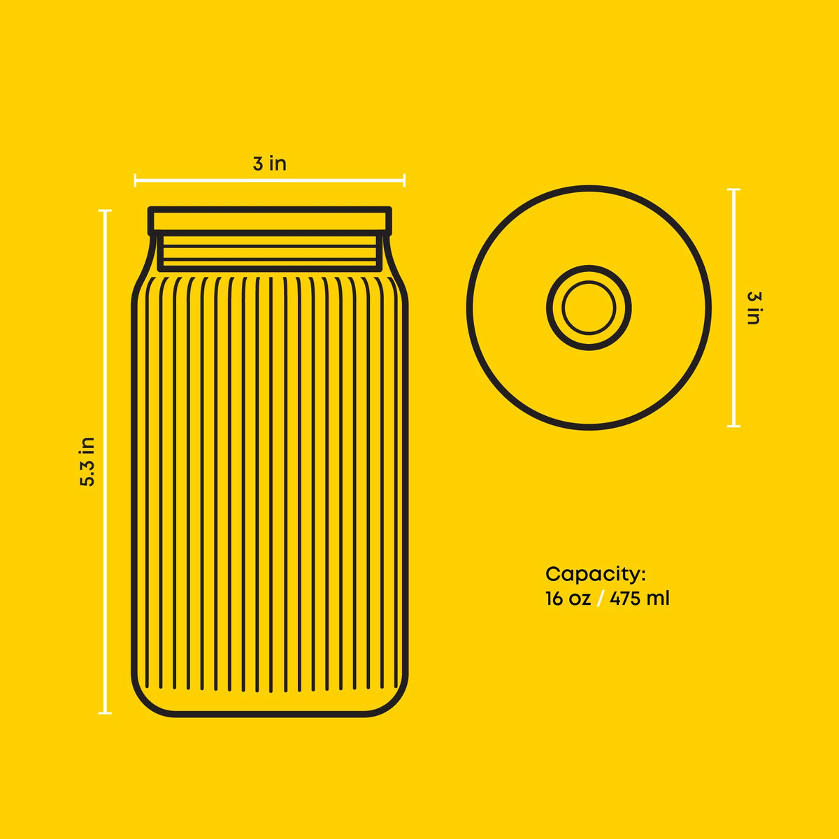 JoyJolt ribbed can design glasses bring vintage charm to everyday drinks.