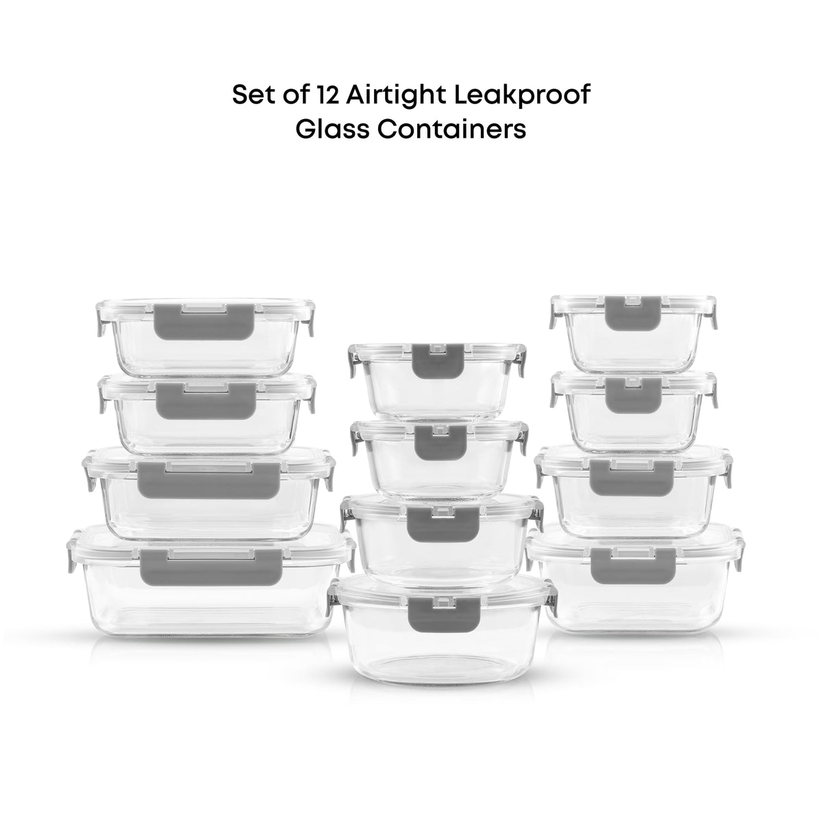 JoyJolt round 13.5oz container with lid, easy to organize