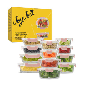 JoyJolt round 13.5oz container holds desserts or sides securely