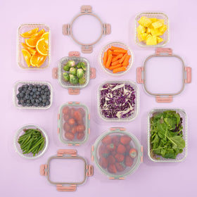 JoyJolt round 21oz container perfect for salads and leftovers