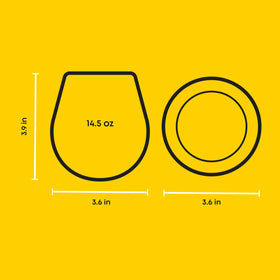 Dishwasher-safe JoyJolt Spirits stemless wine glasses for easy cleanup